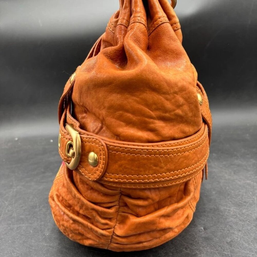 RARE NWT Vintage Isabella Fiore Love Your Planet Leather Hobo Y2K Collector Bag - Picture 5 of 7